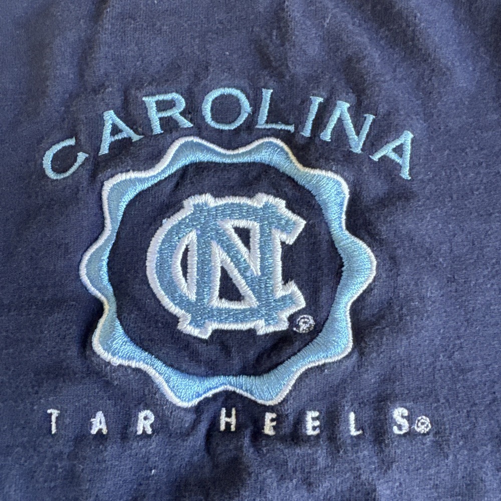 Vintage North Carolina Tarheels Shirt Women's L Fits SM Long Sleeve Mock Neck - Picture 2 of 10